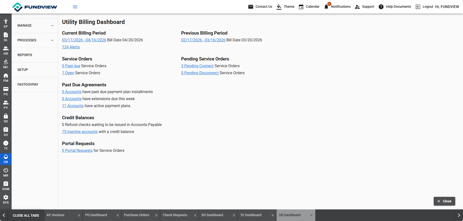 Utility Billing screenshot